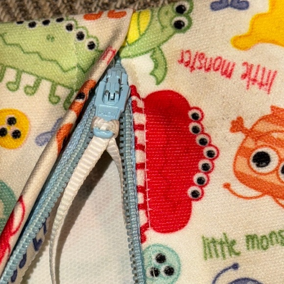 Little Monster Dry Wet Bag Children's Swim Diaper Waterproof Zipper Pouch - Picture 11 of 11